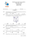 Đề KSCL ôn thi THPT Quốc gia môn Toán năm 2019 có đáp án - Trường THPT M.V Lômônôxốp (Lần 2)