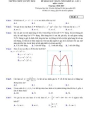 Đề KSCL ôn thi THPT Quốc gia môn Toán năm 2019 có đáp án - Trường THPT Nguyễn Trãi (Lần 1)
