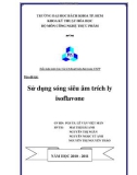 Đề tài: Sử dụng Sóng siêu âm trích ly Isoflavone