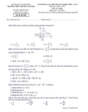 Đề thi KSCL tốt nghiệp THPT môn Toán năm 2020-2021 - Trường THPT chuyên Lam Sơn (Lần 1)