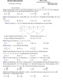 Đề thi KSCL tốt nghiệp THPT môn Toán năm 2020-2021 có đáp án - Trường THPT Sầm Sơn (Lần 1)