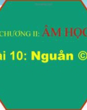 Bài giảng Vật lý 7 bài 10: Nguồn âm