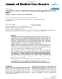 Báo cáo y học: Association between thymoma and persistent hypothermia: a case report