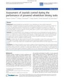 Báo cáo khoa hoc: Assessment of Joystick control during the performance of powered wheelchair driving tasks