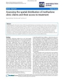 báo cáo khoa học: Assessing the spatial distribution of methadone clinic clients and their access to treatment