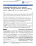 Báo cáo khoa hoc: Assessing motor deficits in compressive neuropathy using quantitative electromyography