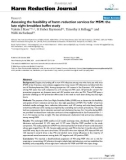 báo cáo khoa học: Assessing the feasibility of harm reduction services for MSM: the late night breakfast buffet study