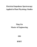 Master's thesis of Engineering: Electrical impedance spectroscopy applied in plant physiology studies