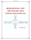 Bộ đề kiểm tra 1 tiết môn Sinh học lớp 8 năm 2017-2018 có đáp án