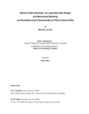 Master's thesis of Engineering: Effect of fibre diameter, at a specified web weight and mechanical bonding on parameters and characteristics of fibre cement felts