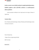 Master's thesis of Engineering: Surface acoustic waves (SAW) mediated crumpled polyethyleneimine-labelled graphene oxide (CGO-PEI)synthesis as nanotherapeutic delivery platform