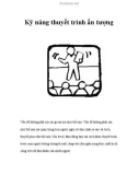 Kỹ năng thuyết trình ấn tượng