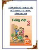 Tổng hợp đề thi học kì 2 môn Tiếng Việt lớp 3 năm 2017-2018