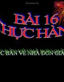 Bài giảng Công nghệ 8 bài 16: Bài thực hành - Đọc bản vẽ nhà đơn giản