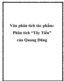 Văn phân tích tác phẩm “Tây Tiến” của Quang Dũng