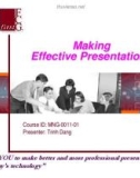 Making Effective Presentations