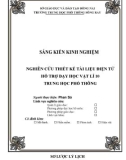 Sáng kiến kinh nghiệm: Nghiên cứu thiết kế tài liệu điện tử hỗ trợ dạy học Vật lí 10 trung học phổ thông