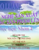 Thảo luận nhóm: Công nghệ sản xuất rượu và các sản phẩm lên men - Rượu Sake rượu Soju