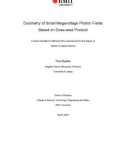 Master's thesis of Applied Science: Dosimetry of small megavoltage photon fields based on dose-area product