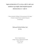 Master's thesis of Applied Science: Improved detection of Clostridium difficile and a new method to type highly lethal hospital-acquired infections due to C. difficile