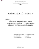 Khóa luận tốt nghiệp: Nâng cao hiệu quả hoạt động kinh doanh tại Công ty Trách nhiệm hữu hạn Thương mại Cường Khôi