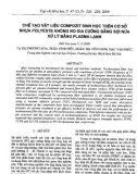 Chế tạo vật liệu compozit sinh học trên cơ sở nhựa polyeste không no gia cường bằng sợi nứa xử lý plasma lạnh
