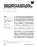 Báo cáo khoa học: Evolutionary and experimental analyses of inorganic phosphate transporter PiT family reveals two related signature sequences harboring highly conserved aspartic acids critical for sodium-dependent phosphate transport function of human PiT2