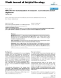 Báo cáo khoa học: FDG PET-CT demonstration of metastatic neuroendocrine tumor of prostate