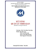 Bài giảng Kỹ năng quản lý thời gian: Phần 1 - ThS. Trần Hữu Trần Huy (Bậc đại học chương trình đại trà)