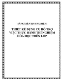 SKKN: Thiết kế dụng cụ hỗ trợ việc thực hành thí nghiệm Hóa học trên lớp