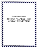 SKKN: Phương pháp dạy - học văn bản thuyết minh