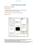 Chinh Phục Word 2007 phần 4