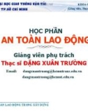 Bài giảng An toàn lao động – ThS. Đặng Xuân Trường