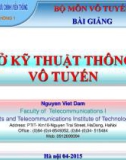 Bài giảng Cơ sở kỹ thuật thông tin vô tuyến: Chương 6 - Nguyễn Viết Đảm