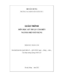 Giáo trình Kỹ thuật cảm biến (Ngành: Điện dân dụng - Trung cấp) - Trường Cao đẳng Xây dựng số 1