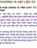 Bài giảng Vật liệu điện và cao áp: Chương 10 - Ngô Quang Ước