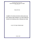 Luận văn Thạc sĩ Khoa học: Nghiên cứu đánh giá hàm lượng kim loại nặng trong một số động vật thân mềm hai mảnh vỏ ở vịnh Hạ Long, Quảng Ninh