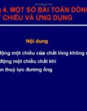 Bài giảng Kỹ thuật thủy khí: Chương 4 - Đang Thế Ba