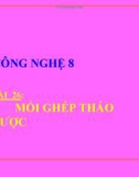 Bài giảng Công nghệ 8 bài 26: Mối ghép cố định, mối ghép tháo được