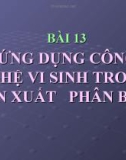 Bài giảng Công nghệ 10 bài 13: Ứng dụng công nghệ vi sinh trong sản xuất phân bón