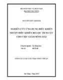 Tóm tắt Luận văn Thạc sĩ Kỹ thuật: Nghiên cứu ứng dụng điều khiển trượt điều khiển bộ lọc tích cực cho việc giảm sóng hài