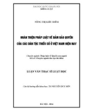 Luận văn Thạc sĩ Luật học: Hoàn thiện pháp luật về đảm bảo quyền của các dân tộc thiểu số ở Việt Nam hiện nay