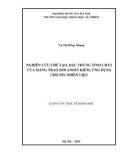 Luận văn Thạc sĩ Khoa học: Nghiên cứu chế tạo, đặc trưng tính chất của màng trao đổi anion kiềm, ứng dụng cho pin nhiên liệu