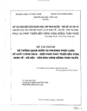 Hệ thống quan điểm và phường pháp luận đề xuất chính sách và biện pháp pháp triển bền vững kinh tế xã hội văn hóa vùng Đồng Tháp Mười