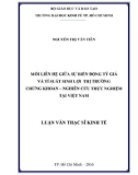 Luận văn Thạc sĩ Kinh tế: Mối liên hệ giữa biến động tỉ giá hối đoái và giá thị trường chứng khoán trong môi trường thể chế thay đổi — Nghiên cứu thực nghiệm tại Việt Nam