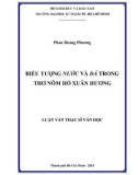 Luận văn Thạc sĩ Văn học: Biểu tượng nước và đá trong thơ nôm Hồ Xuân Hương