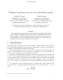 Báo cáo toán học: Weighted spanning trees on some self-similar graphs