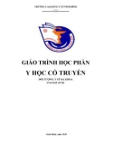 Giáo trình học phần Y học cổ truyền: Phần 1