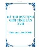 Tuyển tập đề thi học sinh giỏi môn Anh lớp 12 năm 2010 - 2011