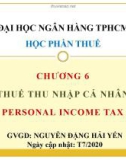 Bài giảng Thuế: Chương 6 - Nguyễn Đặng Hải Yến